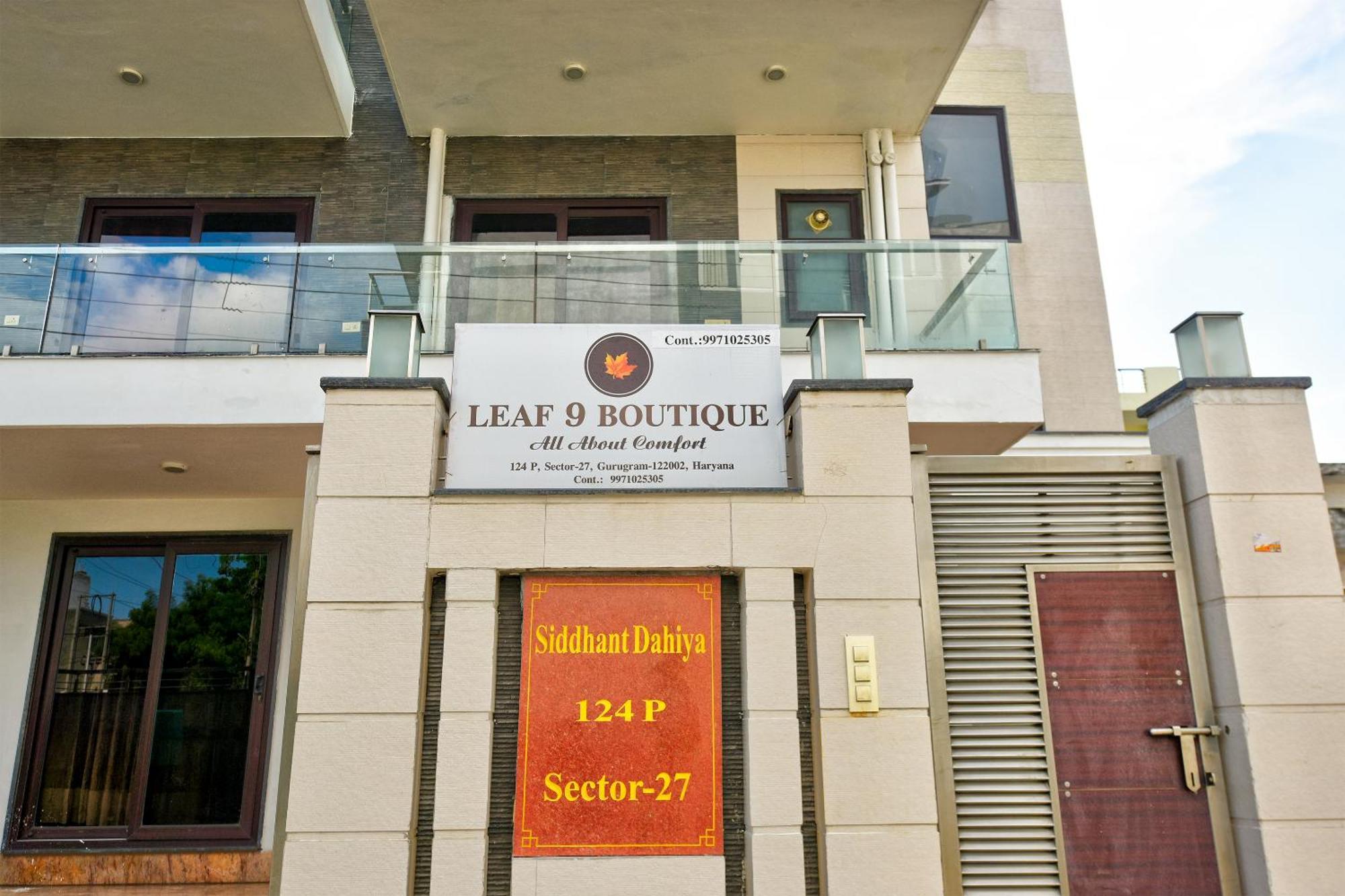 Hotel Leaf 9 Boutique, Near Golf Course Road And Galleria Market غورغاون المظهر الخارجي الصورة