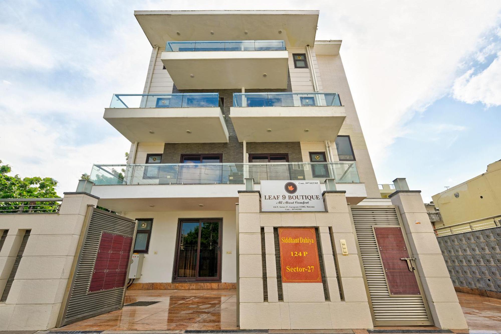 Hotel Leaf 9 Boutique, Near Golf Course Road And Galleria Market غورغاون المظهر الخارجي الصورة