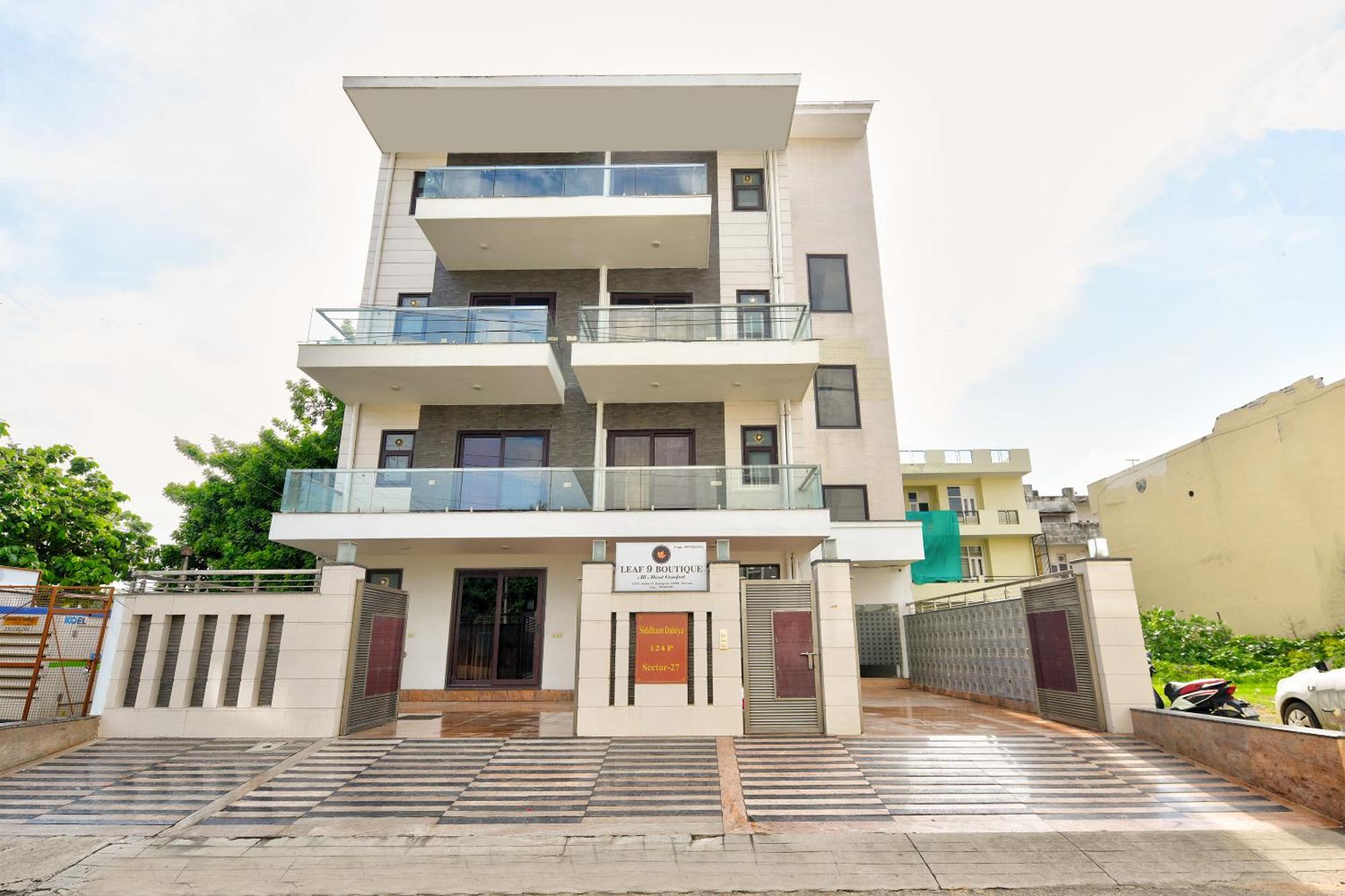 Hotel Leaf 9 Boutique, Near Golf Course Road And Galleria Market غورغاون المظهر الخارجي الصورة